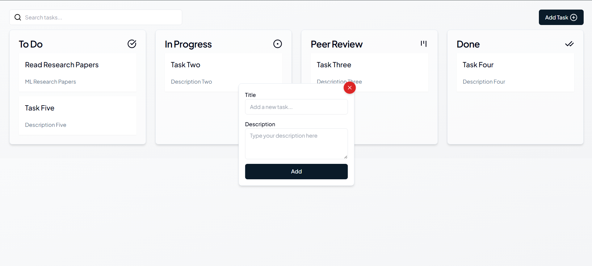 Kanban screenshot
